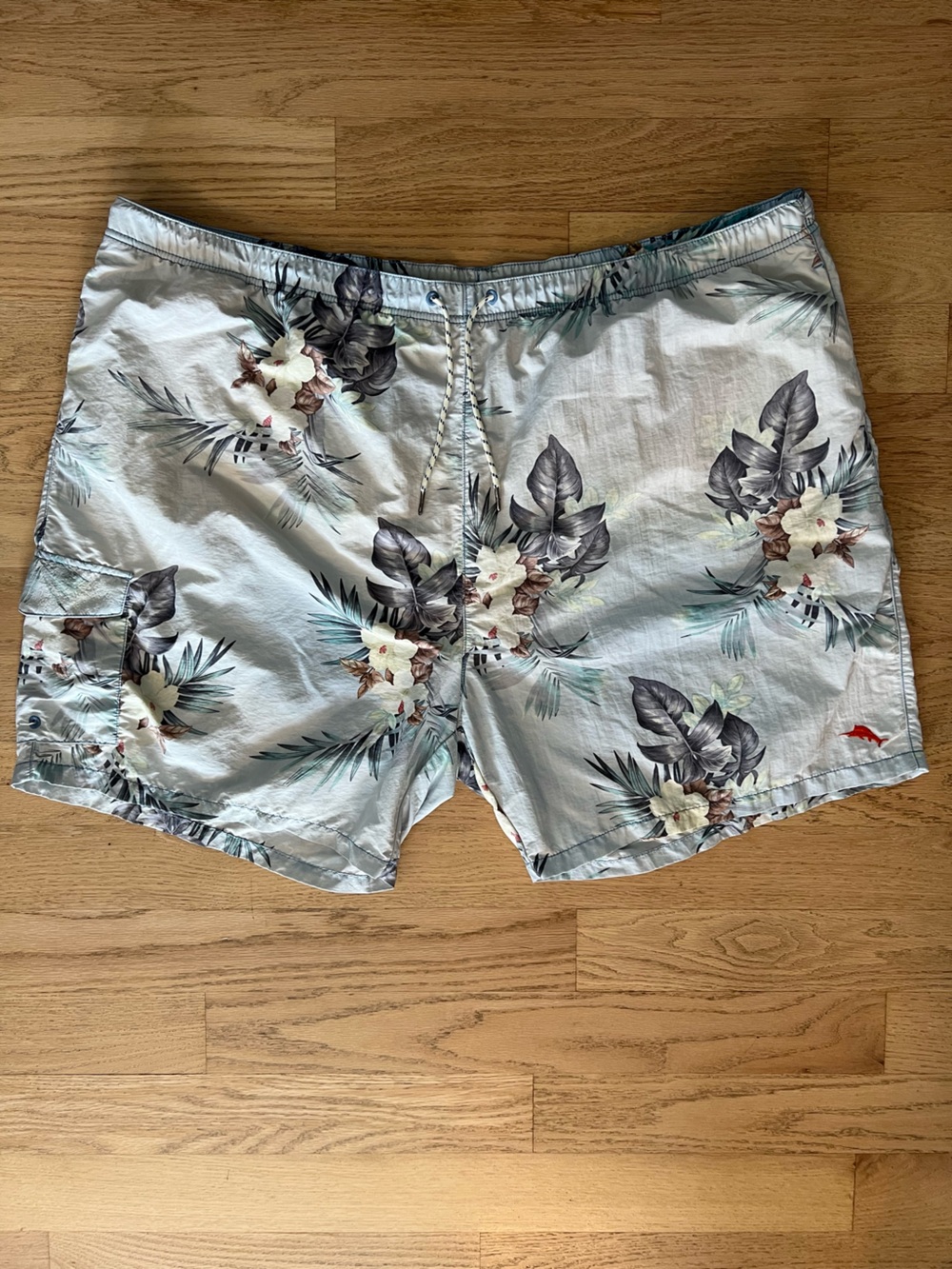 Tommy Bahama Relax Swim Trunks Floral Island Baja Hawaii 4XLT Lined Drawstring